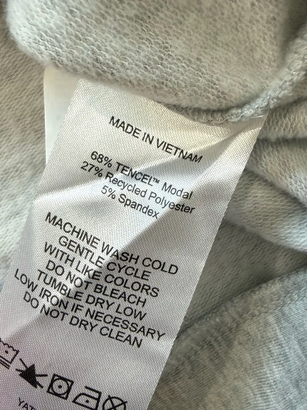 Quince Supersoft Pullover Hoodie Heather Grey M - Picture 8 of 8